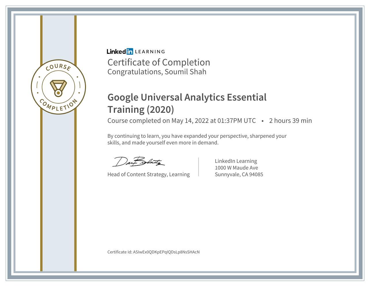 Google Universal Analytics Essential Training (2020)